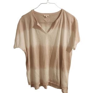La Miel Ombre Tie Dye Short Sleeve NWOT Top Size Large